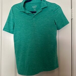 Jumping Beans Active Polo Shirt - Heathered Green - Size 12 Boys